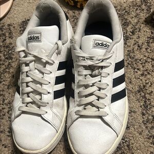 Adidas White and Black Women's Sneakers
